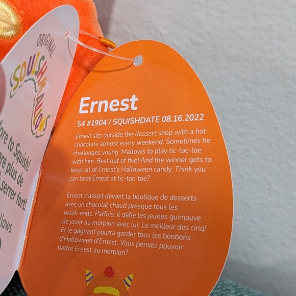 NWT Ernest Squishmallow 2023 Halloween Release 4" - Picture 3 of 4